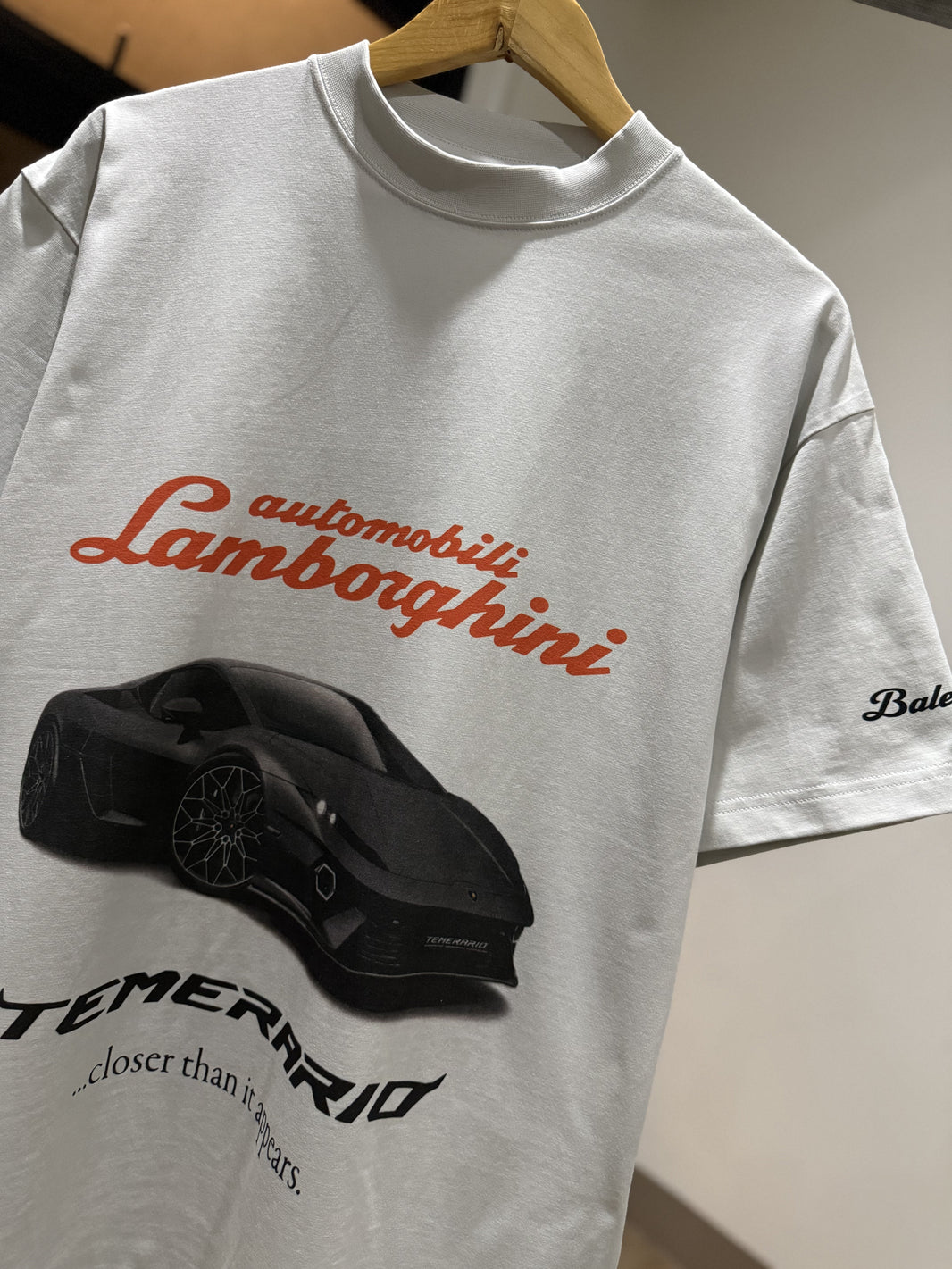 Balenciaga x Lamborghini T-Shirt (Cement White)