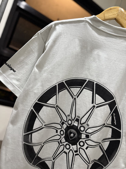 Balenciaga x Lamborghini T-Shirt (Cement White)
