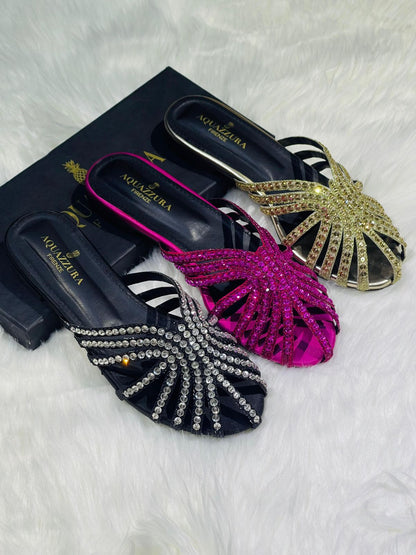 Aquazzura Embroidered Flats