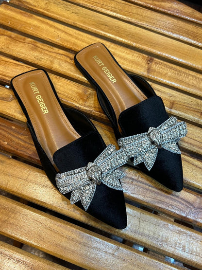 Kurt Geiger Rhinestone Bow Shoes