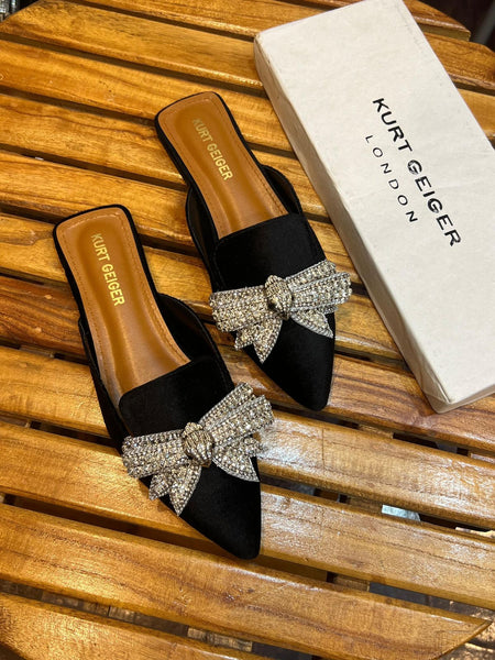 Kurt Geiger Rhinestone Bow Shoes