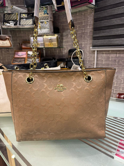 Marlie Signature Canvas Tote Bag