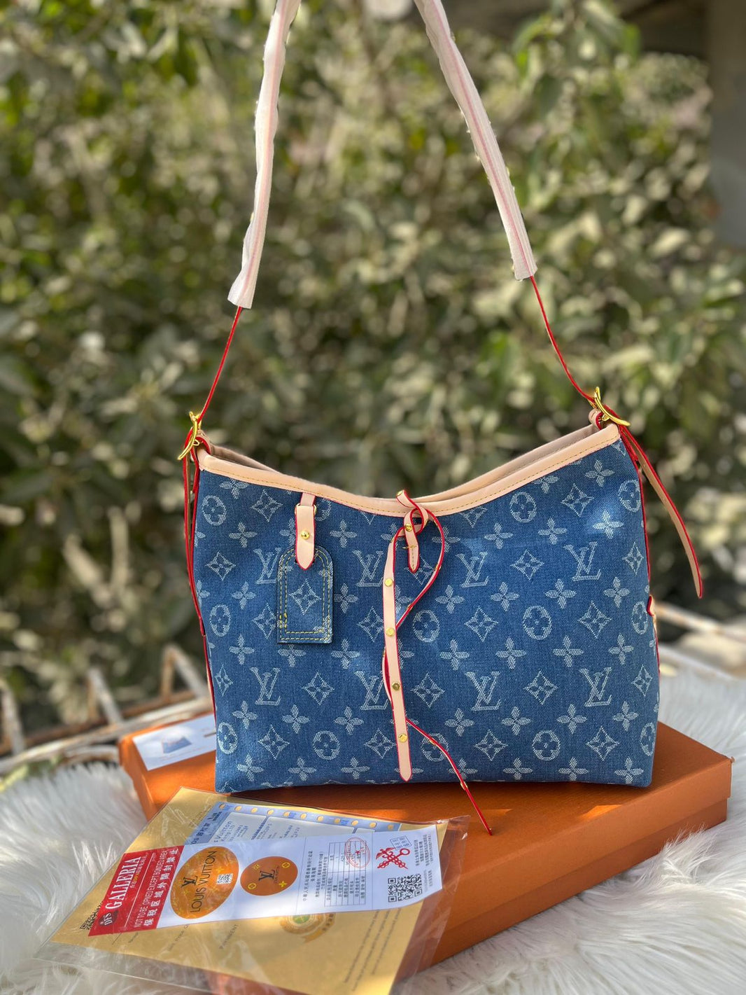 Louis Vuitton Mm Denim Bag