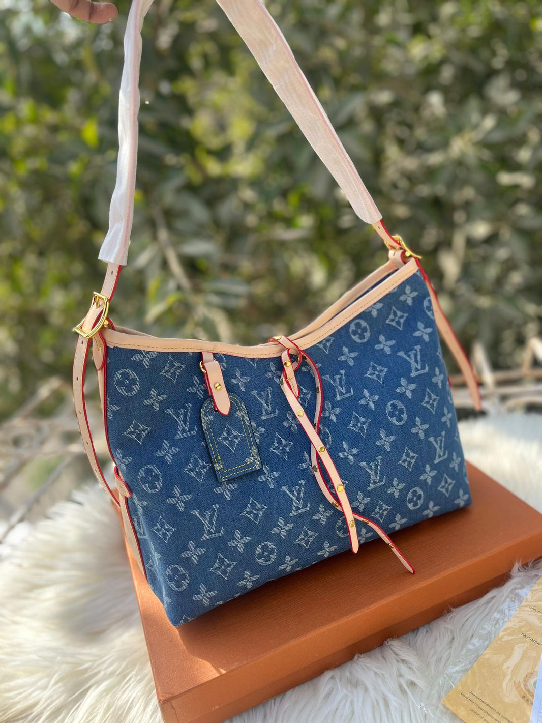 Louis Vuitton Mm Denim Bag