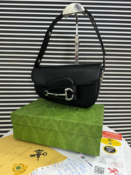 Gucci Horsebit 1955 Monogrammed Small Shoulder Bag