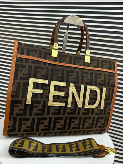 Fendi Sunshine Medium Tote With Dust Bag