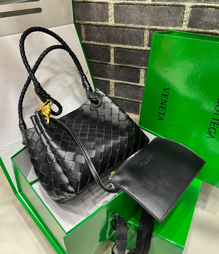 Bottega Venetta Supple Intrecciato Shoulder Bag
