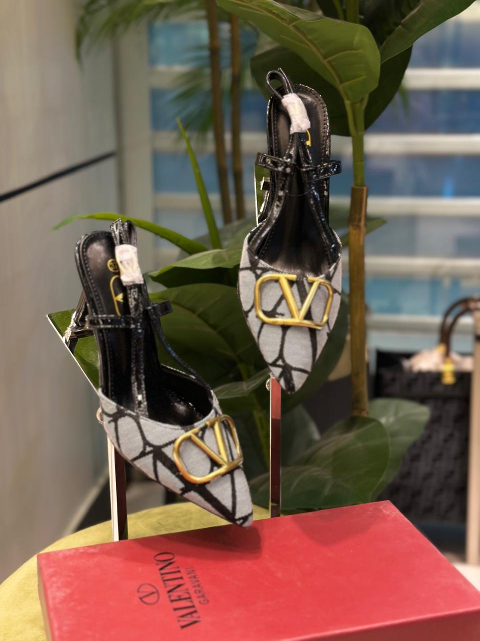 Valentino Signature Canvas Heels