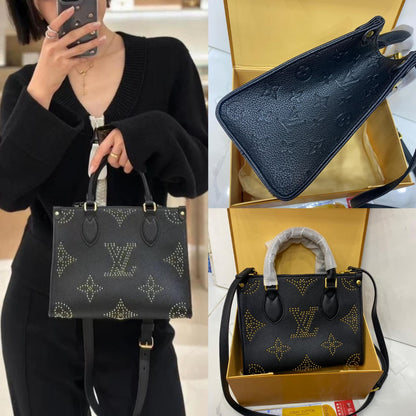 Lv On The Go Monogram Empreinte Bag