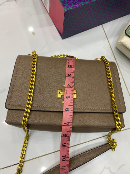 Tory Burch Caviar Leather Chain Bag