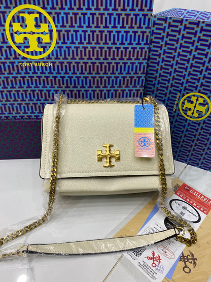 Tory Burch Caviar Leather Chain Bag