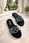 Aquazurra Fur Slides