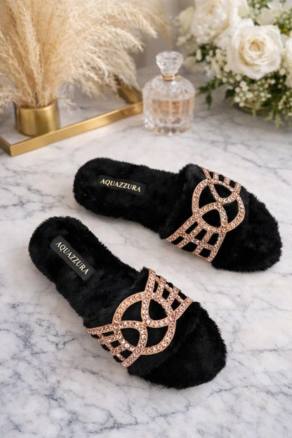 Aquazurra Fur Slides