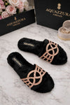 Aquazurra Fur Slides