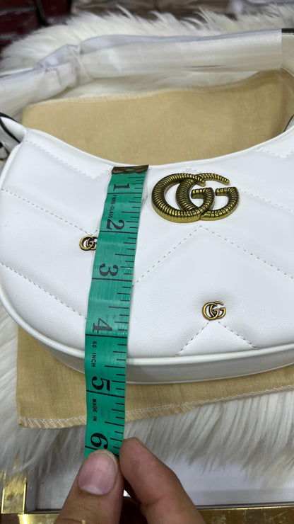 Gg Marmont Half-Moon Shoulder Bag