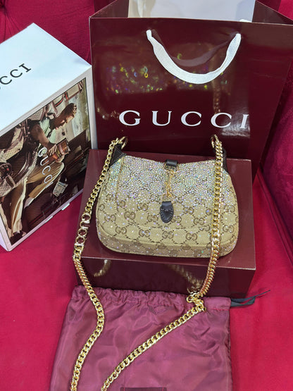 Gg Shimmer Chain Shoulder Bag