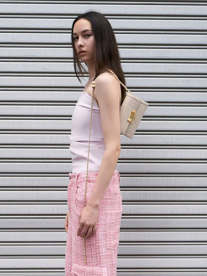 Charles & Keith Tallulah Quilted Push-Lock Clutch