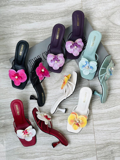 Zara Signature Floral Heels