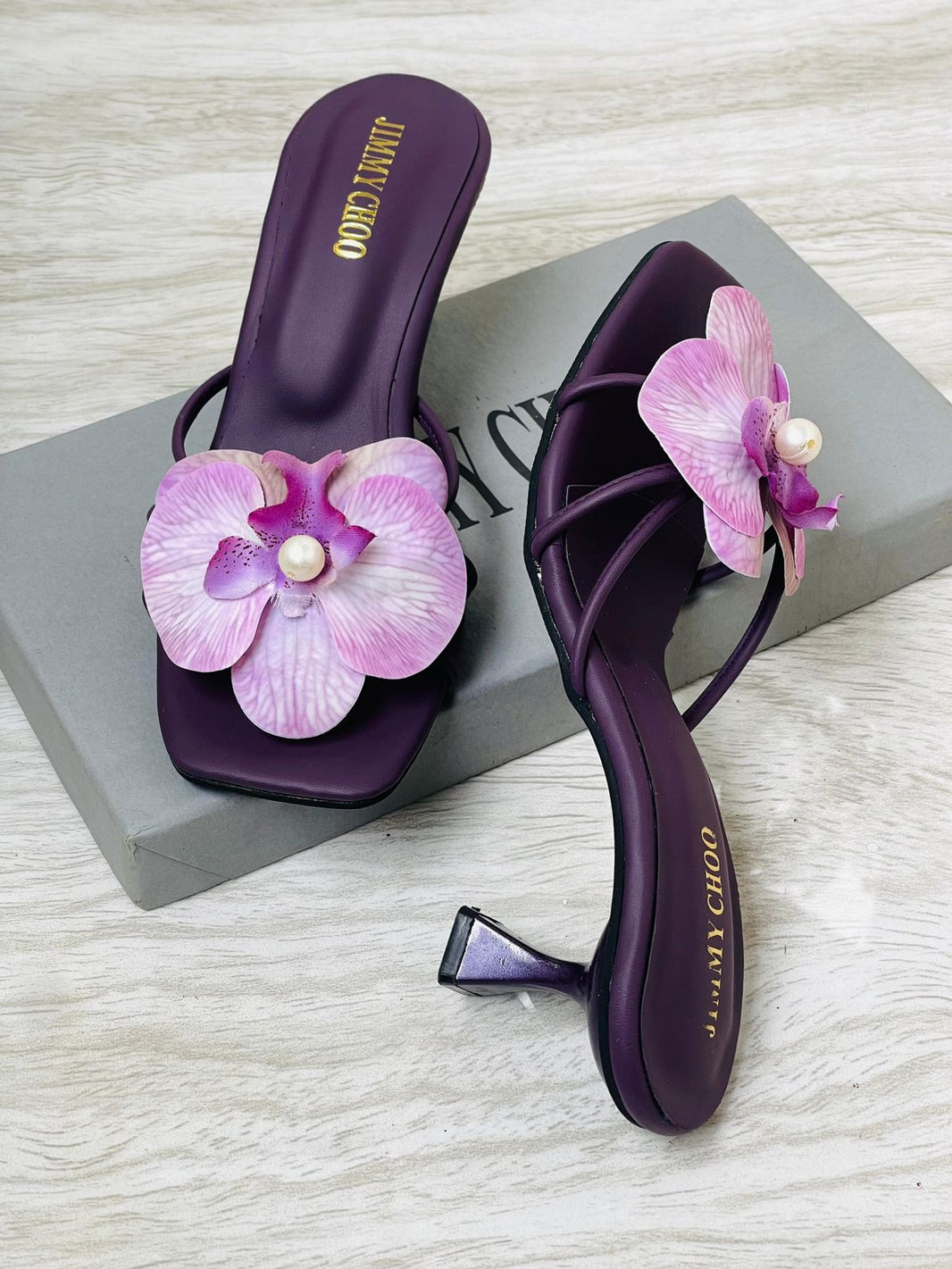 Zara Signature Floral Heels