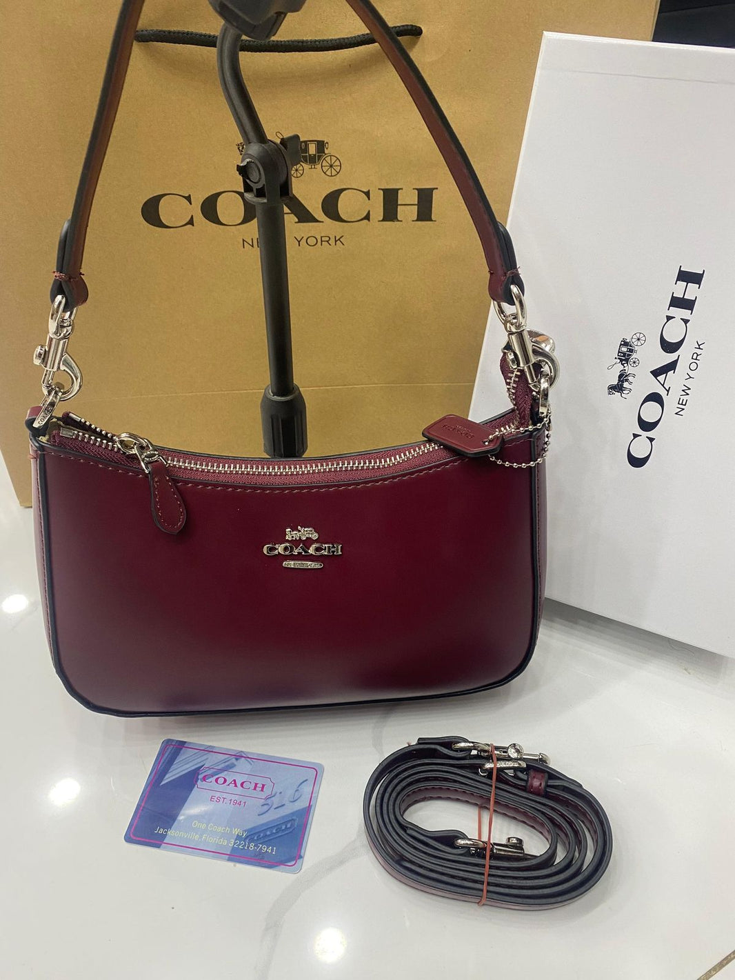 Coach Teri Solid Shoulder Bag