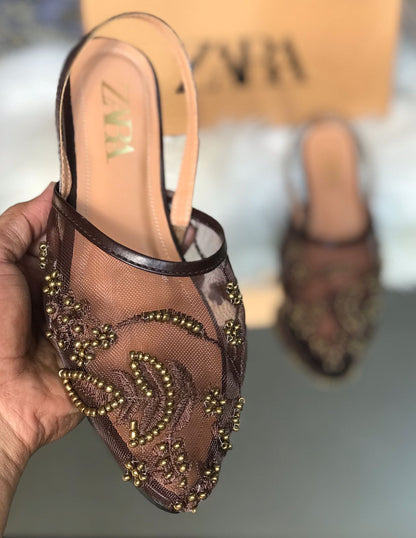 Zara Embroided Loafers