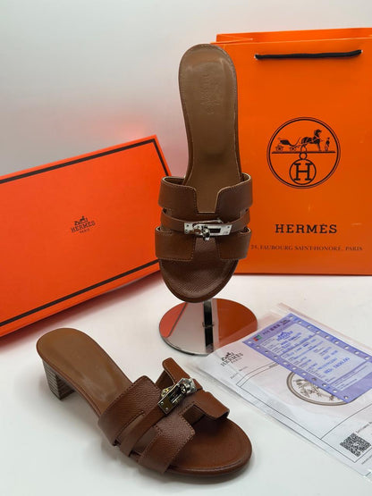 Hermes Berkin Signature Block Heels