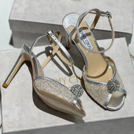 Jimmy Choo Sacora Pearl-Embellished Heels