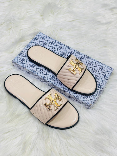Tb Quilted Patent Slides