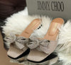 Jimmy Choo Bow Embelished Flats