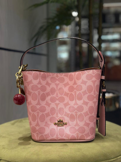 Coach Pink Bucket Bag