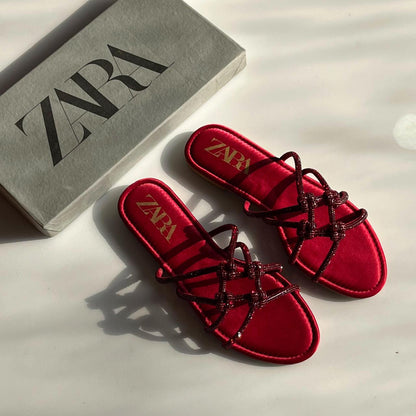 Zara Flat Mash Slides