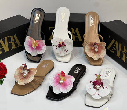 Zara Floral Slippers