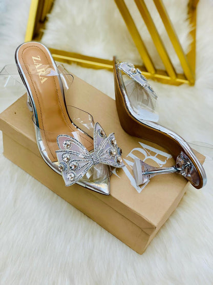 Zara Signature Butterfly Heels