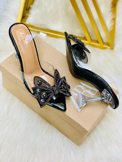 Zara Signature Butterfly Heels