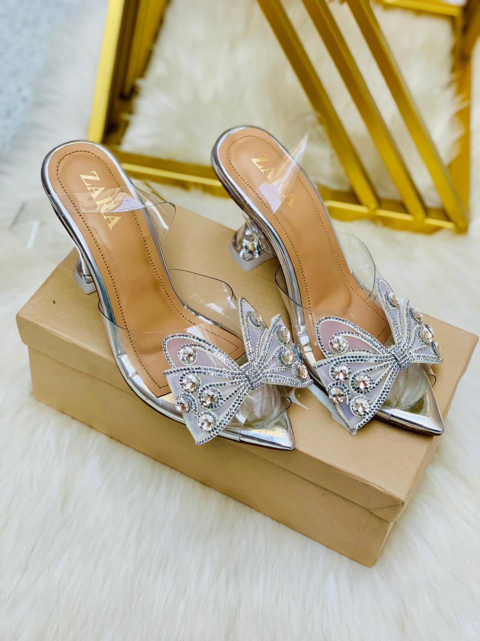 Zara Signature Butterfly Heels