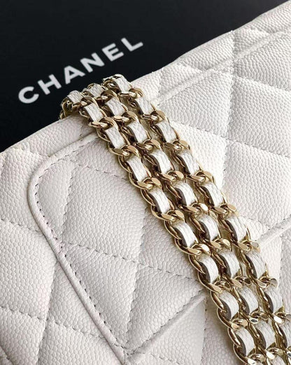 Chanel 25A Double Chain Bag Caviar