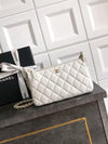 Chanel 25A Double Chain Bag Caviar