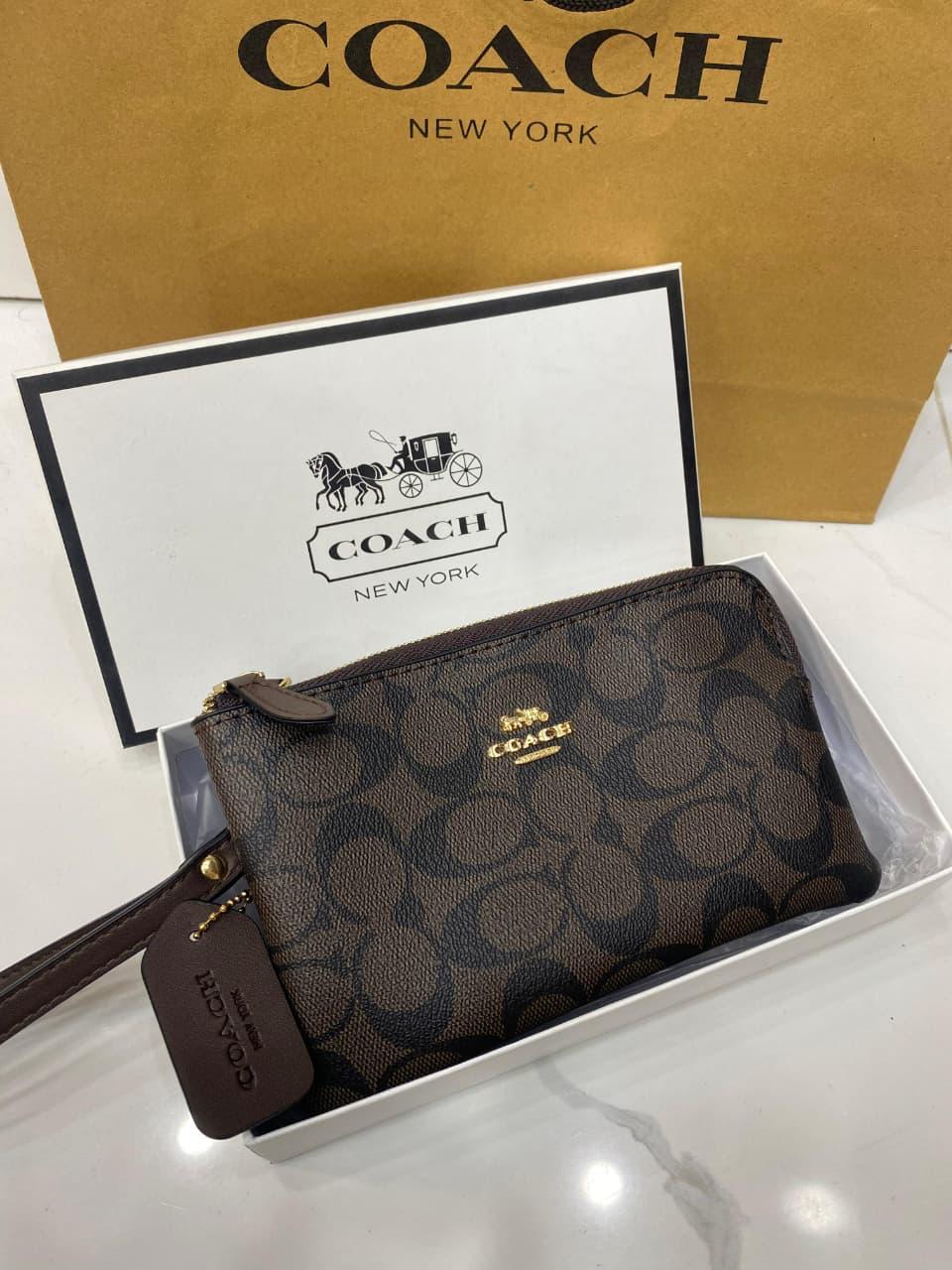 Coach Two Zipper Pouch