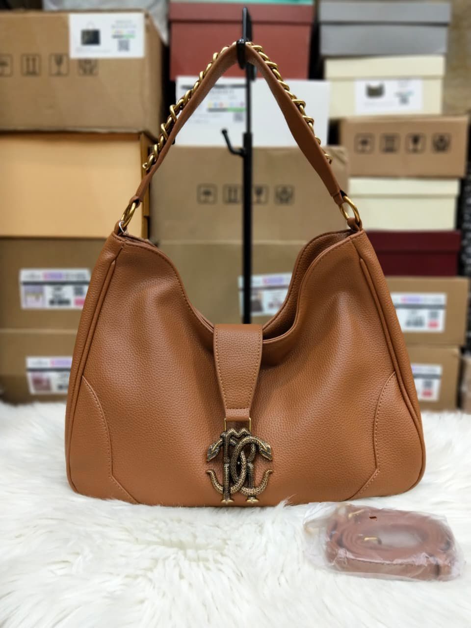 Roberto Cavalli chain-detail shoulder bag