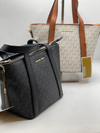 Mk Pratt Small Signature Logo Tote Bag