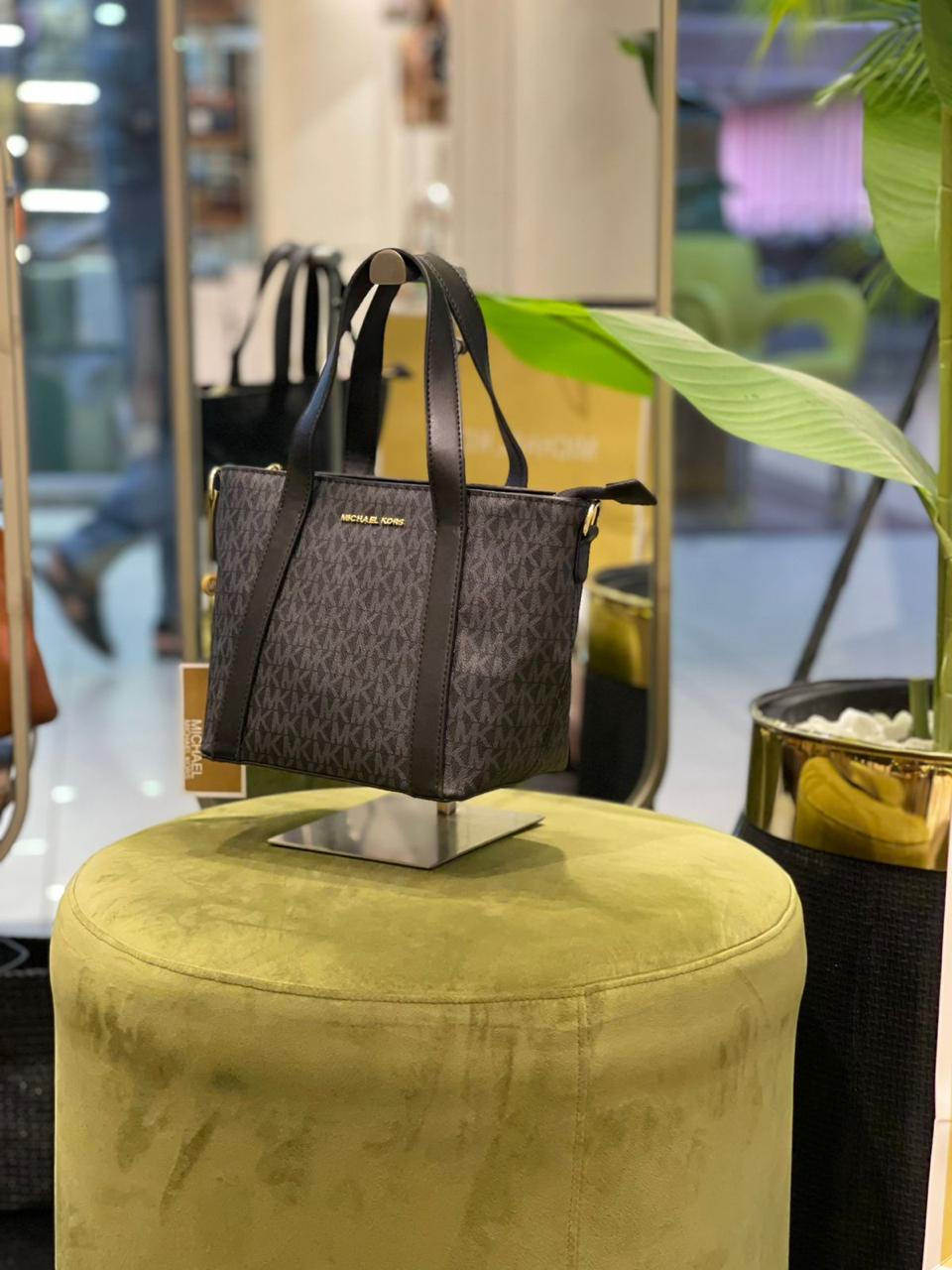 Mk Pratt Small Signature Logo Tote Bag