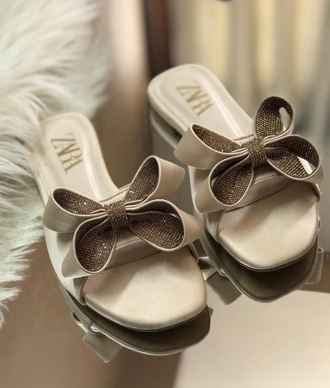 Zara Bow Slides