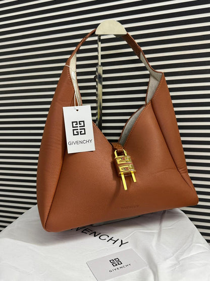 Givenchy G-Hobo Medium Leather Shoulder Bag