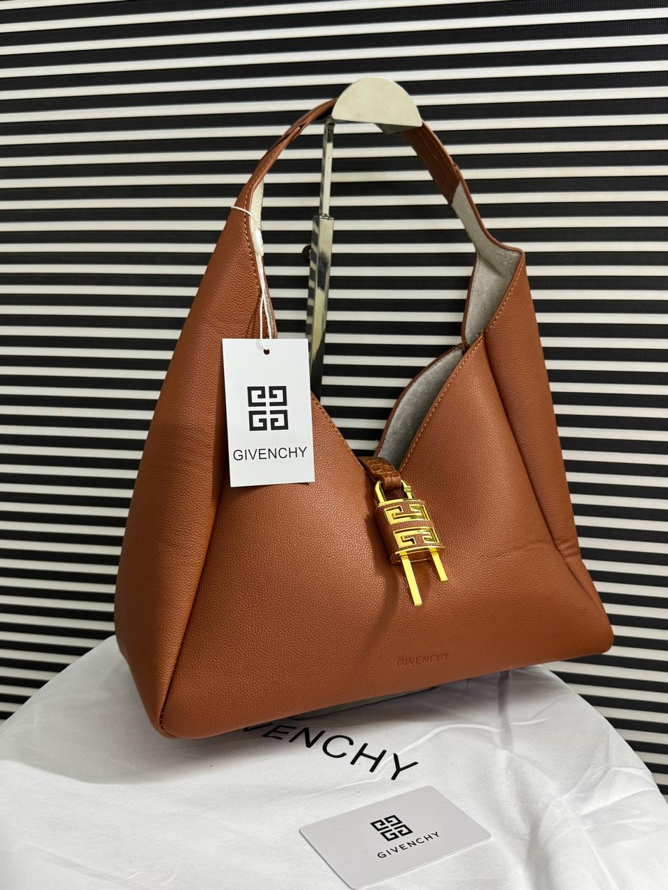 Givenchy G-Hobo Medium Leather Shoulder Bag