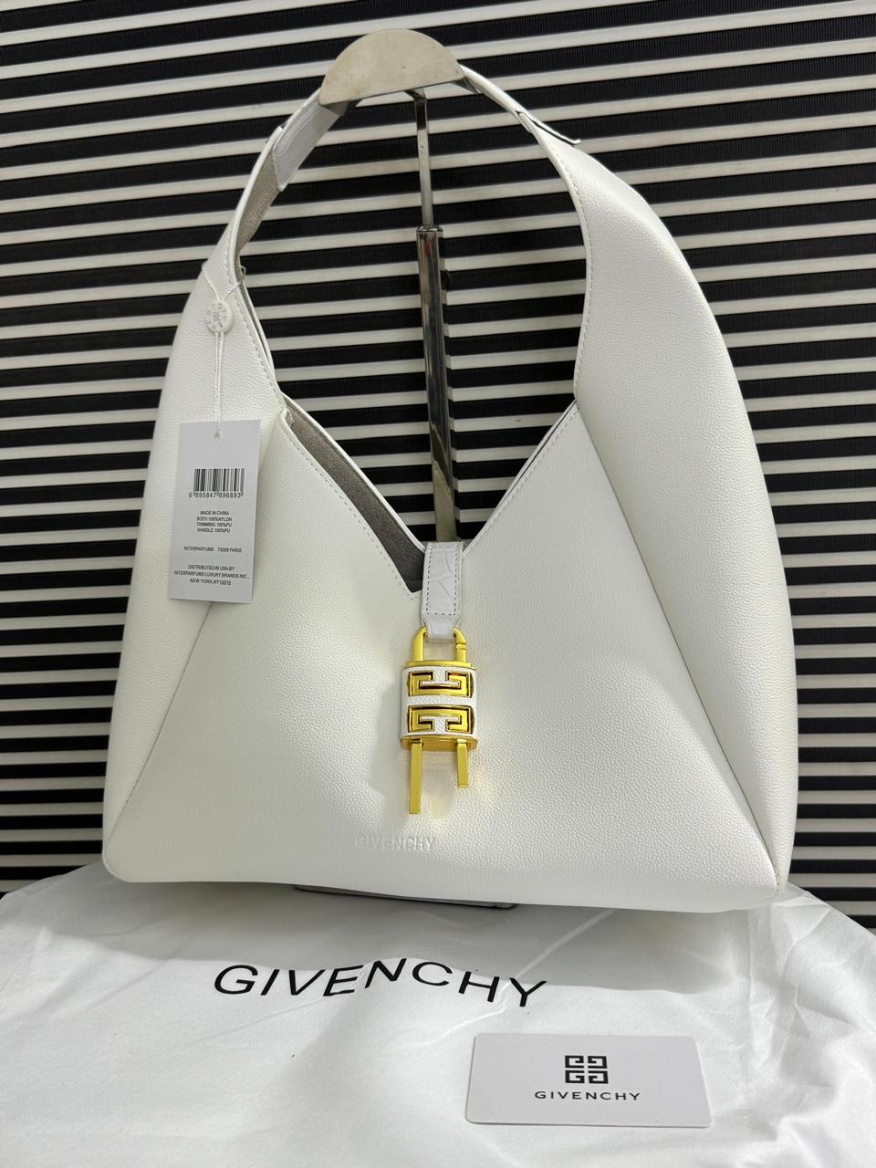 Givenchy G-Hobo Medium Leather Shoulder Bag