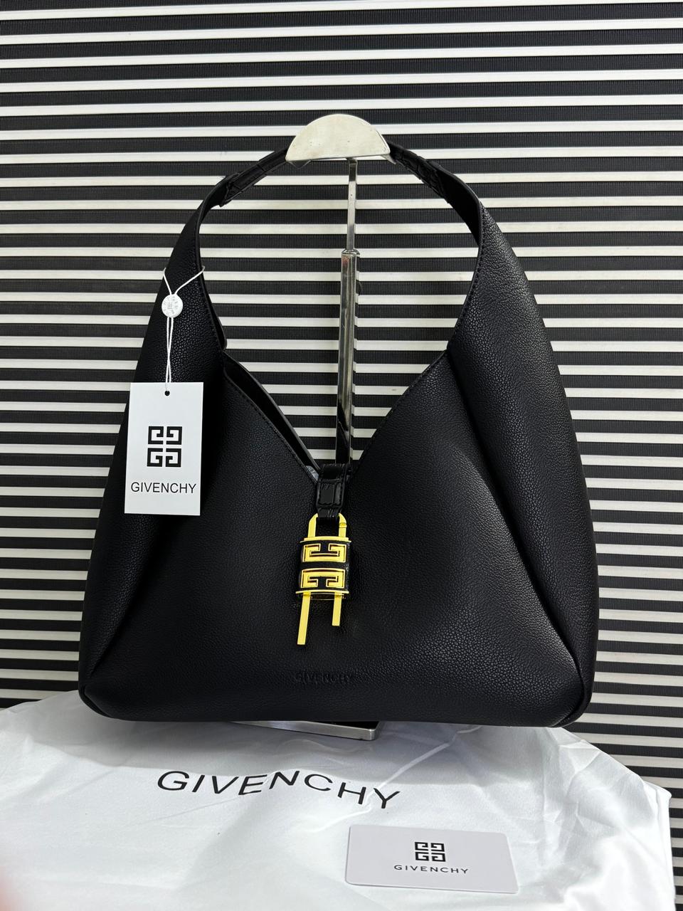 Givenchy G-Hobo Medium Leather Shoulder Bag