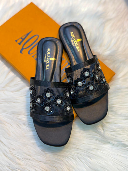 Aquazurra Floral Flats