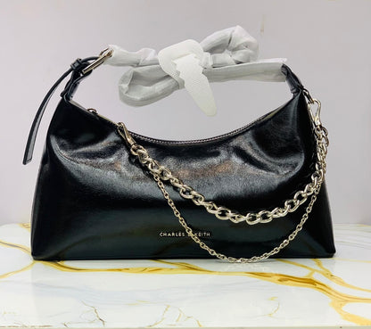 Charles & Keith Patent Shoulder Bag