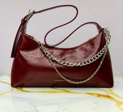 Charles & Keith Patent Shoulder Bag