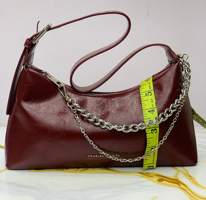 Charles & Keith Patent Shoulder Bag
